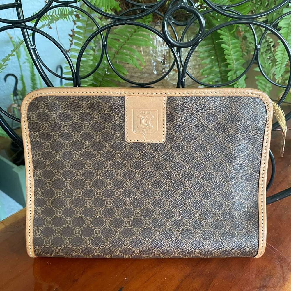 Celine Macadam Clutch, Pouch With Certificate Of … - image 1